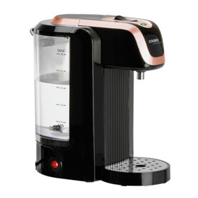 Cooks Professional Digital Hot Water Dispenser Instant Kettle Fast Boil Energy Saving 2600W 2.5L  Black & Rose Gold