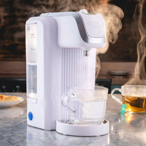 Cooks Professional Digital Hot Water Dispenser Instant Kettle Fast Boil Energy Saving 2600W 2.7L White / Silver