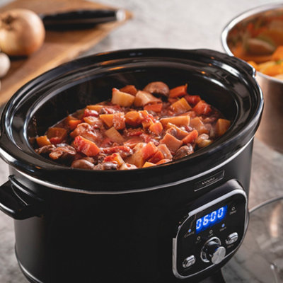 Electric slow cooker with timer hotsell