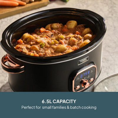 Cooks Professional Digital Slow Cooker 6.5L with 3 Heats, Timer & Delay ...