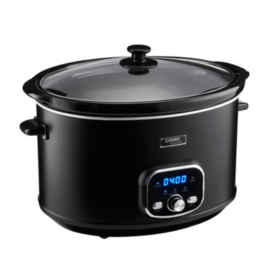 Cooks Professional Digital Slow Cooker 8L with 3 Heat Settings, Timer ...