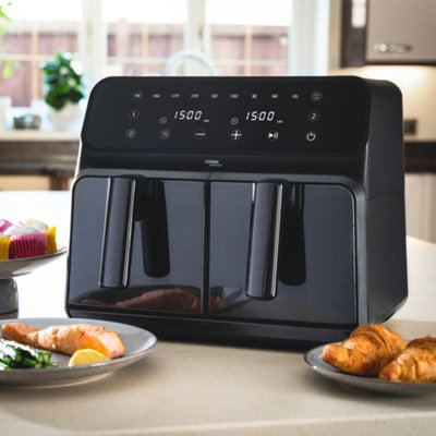 Innoteck Kitchen Pro 8L Dual Basket Air Fryer - Digital LED Display with 8  Pre-Set Cooking