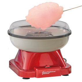 Cooks Professional Electric Candy Floss Machine Maker Sugar Cotton Candyfloss Home Party Fair Red