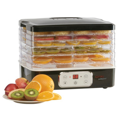 Cooks Professional Electric Food Dehydrator Drying Machine Digital 5 Tier Fruit Beef Veg Preserver