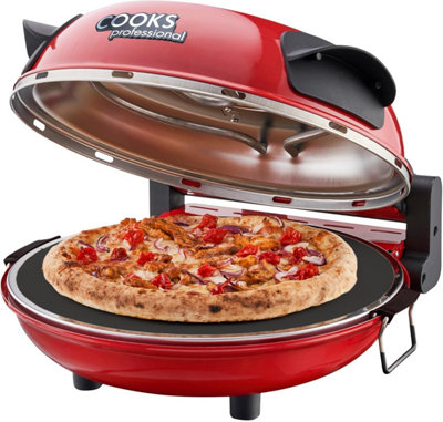 thumbnail image 2 of Commercial 12\" Double Deck Electric Pizza Oven - Stainless Steel Pizza Maker With Timer & Temperature Control, 1100W 2 of 13