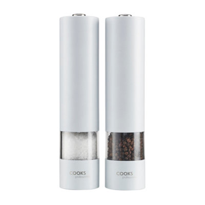 Cooks Professional Electric Salt and Pepper Mill Set - Automatic ...