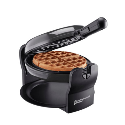 Cooks Professional Electric Waffle Maker Rotating Iron Deep Non Stick