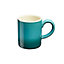 Cooks Professional Espresso Coffee Cups Mugs Stoneware 90ml Teal - Set of 4 Cups