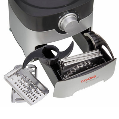 Cooks Professional Food Processor Blender Chopper Grater 3.5L Compact 1000W Silver