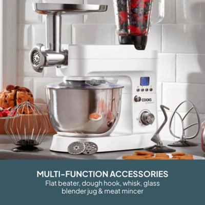 Cooks Professional Multifunction Stand Mixer 1200W with Mincer, Blender ...