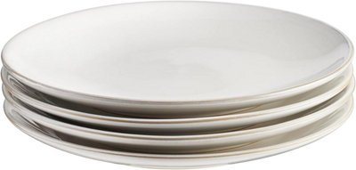 Cooks Professional Nordic Stoneware 26cm Dinner Plates, Set of 4, Reactive Glaze