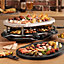 Cooks Professional Raclette Grill 8 Person Electric Cooking Stone Grill With Pans & Spoons
