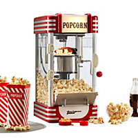 Cooks Professional Retro Popcorn Machine Maker Hot Air Electric Large Healthy