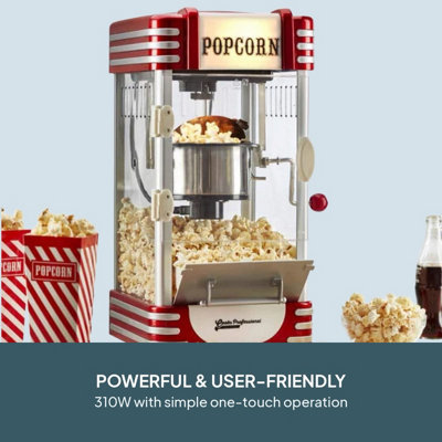 Cooks Professional Retro Popcorn Maker 310W - Vintage Design Hot Air ...