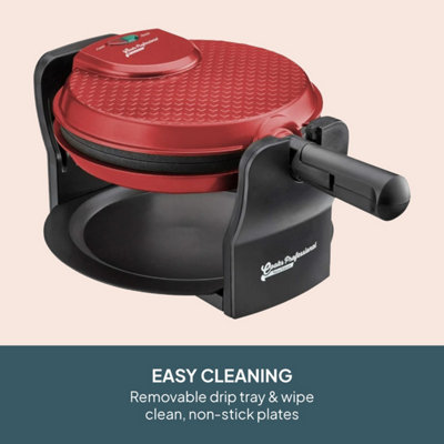 Cooks Professional Rotary Waffle Maker Machine 920W with Non-Stick ...