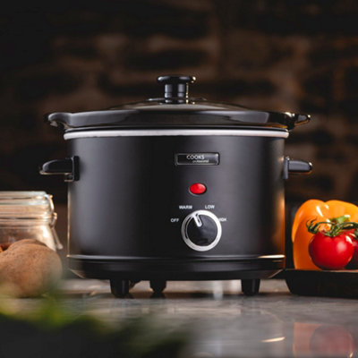 Crock-Pot Slow Cooker, Timer, 4.7 l, Black