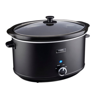 Cooks Professional Slow Cooker 8L with Analogue Control, Glass Lid ...