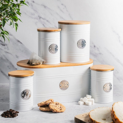 Cooks Professional Square Kitchen Storage Canister Jar Storage Set ...