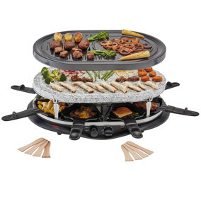 Cooks Professional Stone Raclette with Traditional Plate