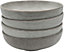 Cooks Professional Stoneware Dinner Set Nordic Kitchen Crockery Plate Bowl Mug Dishes 20 Piece Grey