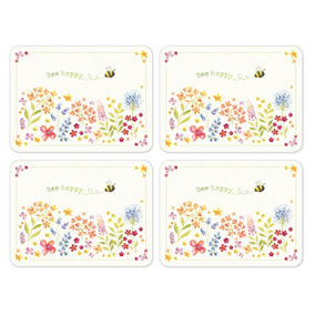Cooksmart Bee Happy Pack of 4 Placemats