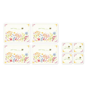 Cooksmart Bee Happy Placemats and Coasters