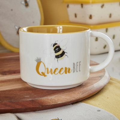 Cooksmart Bumble Bees Queen Bee Stacking Mug
