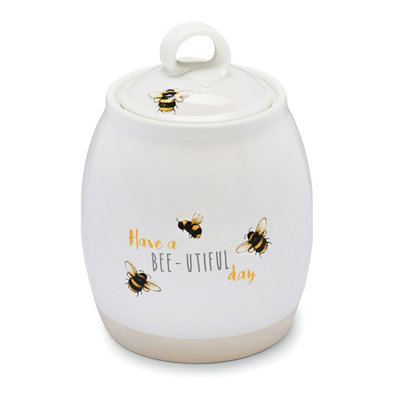 Cooksmart Bumble Bees Tea Canister | DIY at B&Q