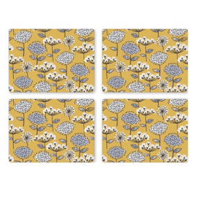 Cooksmart Pack of 4 Retro Meadow Placemats