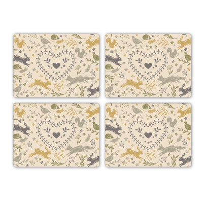 Cooksmart Pack of 4 Woodland Placemats