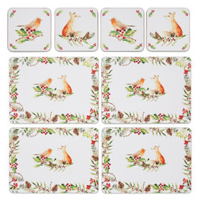 Cooksmart Winters Tale Placemats and Coasters, Set of 4