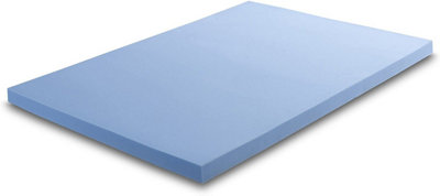 Cool Blue Hybrid Memory Foam Orthopaedic Mattress Topper, 2.5cm, 3FT (90x190cm)