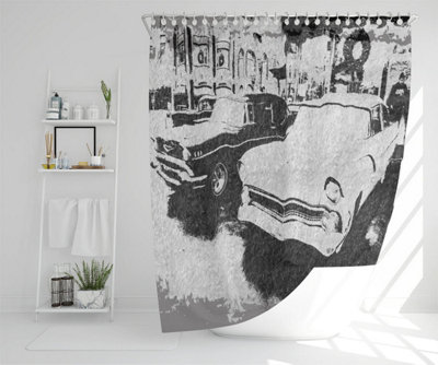 Cool cars satin silver (Shower Curtain) / Default Title Price Comparisons | Compare The Build