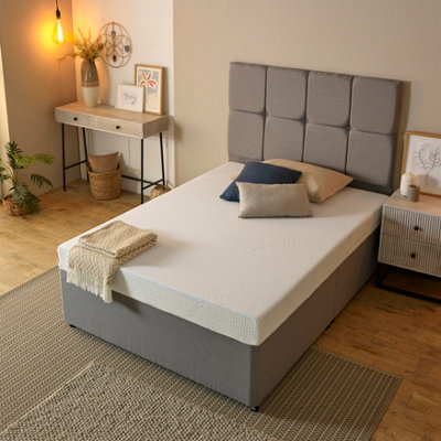 Cool Essential Comfort Cool Blue Memory Foam Mattress King DIY at B&Q