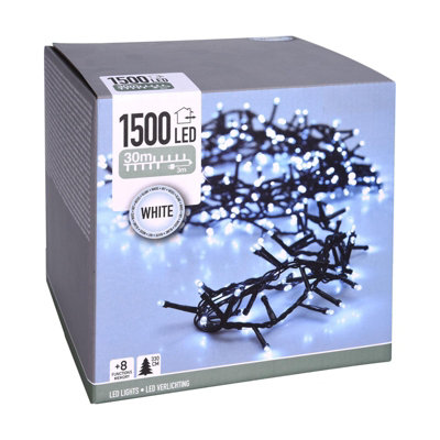 Cool White Decorative Fairy Garden Outdoor Lights Indoor String 1500 LED 30M Rope Plug In