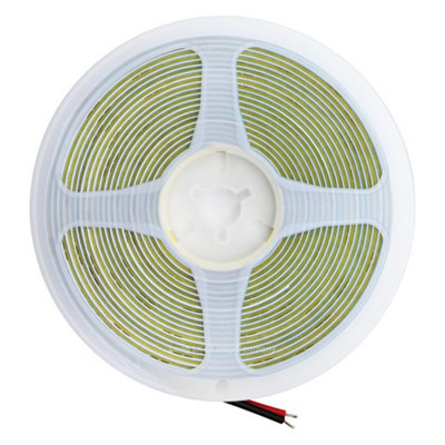 Cool White LED Tape Strip Light Continuous COB Illumination 5 Metres 12v with Driver