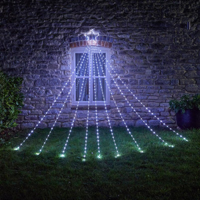 Cool white store string lights