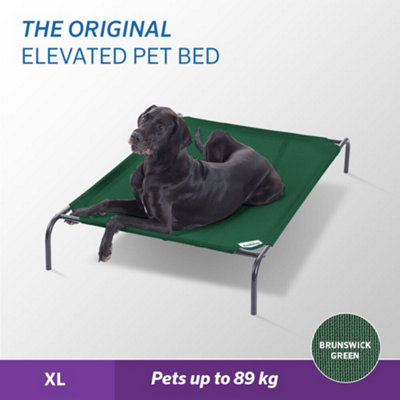 Coolaroo Raised Dog Bed Pet Bed Extra Large Green DIY at B Q