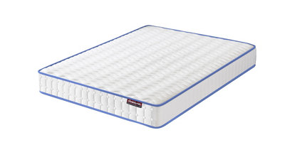 supermarkt gokken opgroeien CoolBlue Comfort 1000 Pocket Spring Mattress, Cool Blue Memory Foam, 3D  Knit Fabric Cover, Pressure Relief, 20cm, 4FT Small Double | DIY at B&Q