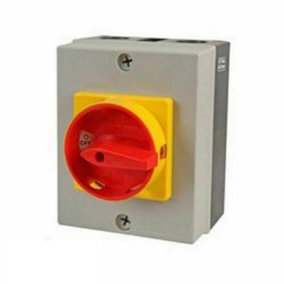 Cooleasy Outdoor Electrical Isolator Switch IP65 20A 3 pole Rotary