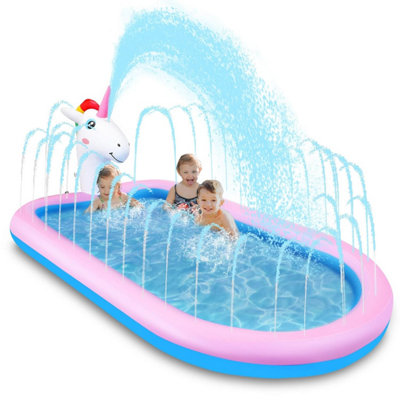Cooljoya Inflatable Pool Splash Spray Paddling Sprinkler Pad for Kids ...