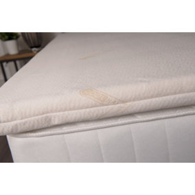 CoolMax Ultra Memory Foam Topper with Soft Cover - Double