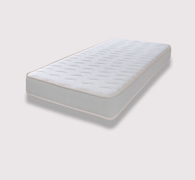 Cooltouch Colours White Wave Hybrid Memory Foam & Pinna-Coil Innerspring Mattress With White Border