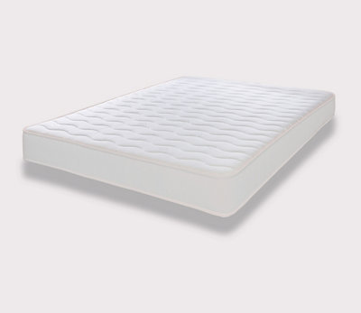 Cooltouch Colours White Wave Hybrid Memory Foam & Pinna-Coil Innerspring Mattress With White Border