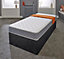 Cooltouch Essentials Grey Hybrid Spring and Memory Foam Mattress Double