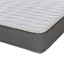 Cooltouch Essentials Wave 18cm Deep Grey Border Quilted Hybrid Spring Mattress King Size