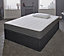 Cooltouch Essentials Wave 18cm Deep Grey Border Quilted Hybrid Spring Mattress Small Single