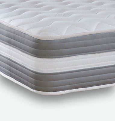 Cooltouch Premium 3D Quad Fill Grey Quilted Hybrid Mattress King Size