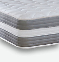 Cooltouch Premium 3D Quad Fill Grey Quilted Hybrid Mattress Small Double