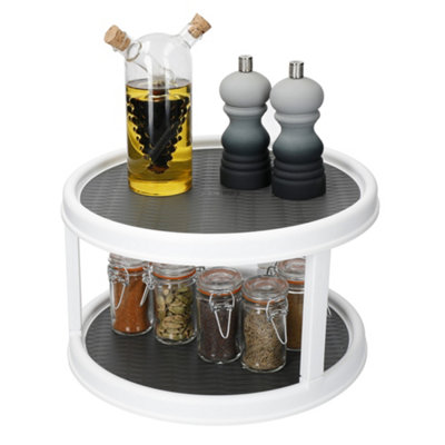 Copco Double Layer White Lazy Susan Food Storage Solution